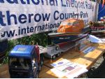A tractor unit, trailer and a Tamar lifeboat by Chris Guttridge, who was responsible for organising the event.